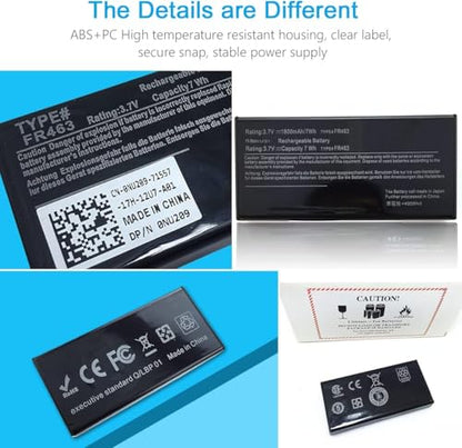 LQM 3.7V 7Wh New Fr463 Nu209 Replacement Battery for Dell Poweredge | Compatible Part Number FR463 NU209 P9110 U8735 DELL Poweredge Perc 5i 6i 1950 T610 T410 T300 R710 R610 H700 R910 - color: Fr463
