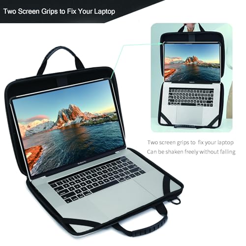 Laptop Case Hard Shell Laptop Bag for Men Women with Shoulder Strap - color: Silver, size: 13-14 inch laptop case