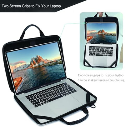 Laptop Case Hard Shell Laptop Bag for Men Women with Shoulder Strap - color: Silver, size: 13-14 inch laptop case