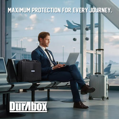 Durabox All Weather Hard Case 18 x 14 x 6” - TSA Approved Hard Shell Travel Case with Customizable Foam for Cameras, Lenses, Laptops, Electronics, Guns, Pistols and Other Gear - size: Medium 18 x 14 x 6"