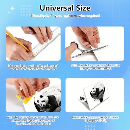 Universal Laptop Skin Sticker Decal for 11.6”12" 13" 13.3" 14" 15" 15.4" 15.6" Reusable Waterproof Scratch-Scratch Resistant Protective Vinyl Laptop Notebook Skin Stickers - Cute Cat - color: Cute Cat
