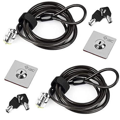 Laptop Cable Lock Hardware Security Cable Lock Anti Theft, Anchor Plate & 2 Keys Compatible with Notebooks Smart Phone Tablet Electronic Products (2 Pack) - size: 2 Packs