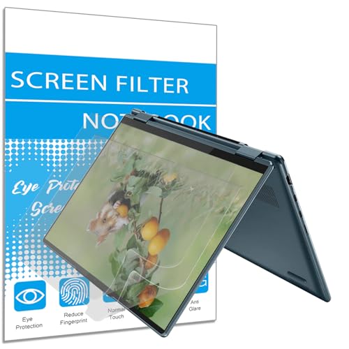 i-Tensodo 2 Pack Anti Glare Matte Screen Protector for Lenovo Yoga 7 14/ Yoga 7i 14 Touch Screen 14 Inch 16:10 Laptop, Lenovo Yoga 14 Eye Protection Glare Screen Filter Film Cover, Anti Fingerprint - color: Anti Glare