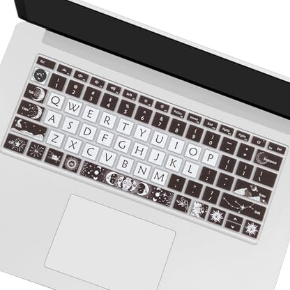 Cute Keyboard Cover for Microsoft Surface Laptop 3/4 / 5 13.5”&15”, Surface Laptop Studio 1/2 14.4”, Sun and Moon - color: Sun and Moon