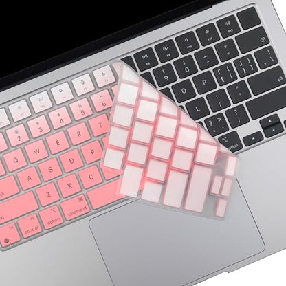 2 Pack Keyboard Cover for MacBook Pro 14" 16" M5-M1 Pro/Max 2026-2021 A3426 A3427 A3428 A3429 A2442 A2779 A2918 A2992 A2485 A2780 A2991,2026-2023 MacBook Air M5-M2 13.6" 15.3" laptop Skin,US Layout-OP - color: OmbrePink+TPU