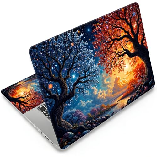 Universal Laptop Skin Sticker, 11-15.6 Inch Reusable Vinyl Laptop Skin Decal, Scratch Resistant Waterproof Cover, Easy to Trim & Apply, Tree - color: Tree