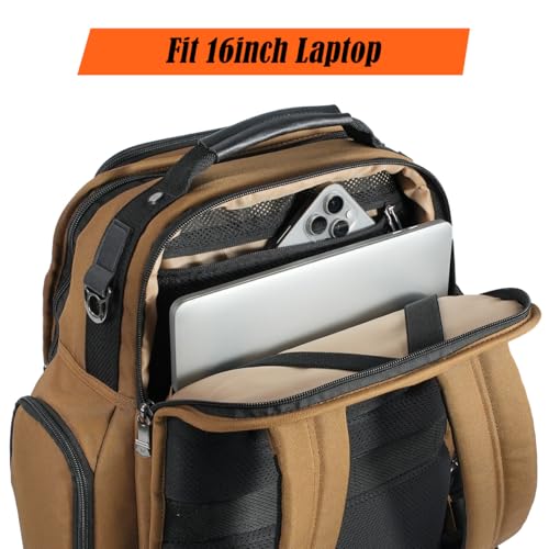 WELKINLAND 24H Business Backpack for Men with Toiletry Bag, 16" Laptop Executive Backpack for Mens, 28L Business Computer Backpacks, Heavy Duty Laptop Backpack, Carry-on Executive Backpacks for Men