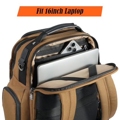 WELKINLAND 24H Business Backpack for Men with Toiletry Bag, 16" Laptop Executive Backpack for Mens, 28L Business Computer Backpacks, Heavy Duty Laptop Backpack, Carry-on Executive Backpacks for Men
