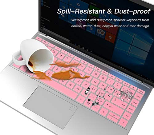 Keyboard Cover for HP EliteBook 840 G7 G8 14" Notebook, HP EliteBook 845 G8 G7 14" Notebook Keyboard Protector Skin Accessories, Pink