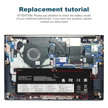 L18M4PE0 Laptop Battery for Lenovo Yoga C740-14 C740-14IML 81TC 81TC006VGE 81TC002RGE Series 5B10W67296 5B10U40209 L18L4PE0 5B10W67185 SB10W67368 5B10U40210 SB10W67235 L18L4PEO L18M4PEO 2ICP5/41/110-2 - size: 10.16*3.66*0.2inch L18M4PE0