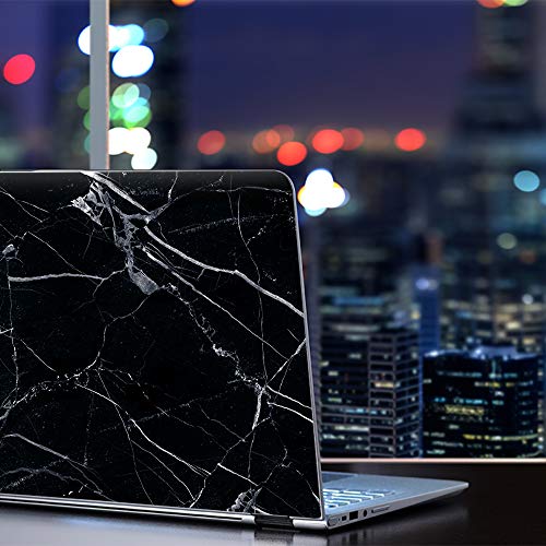 15 15.6 inch Laptop Notebook Skin Vinyl Sticker Cover Decal Fits 13.3" 14" 15.6" 16" HP Lenovo Apple Mac Dell Compaq Asus Acer / Black Marble Granite White