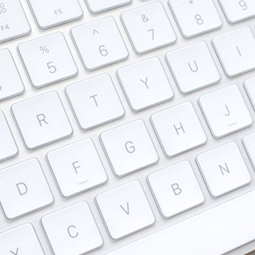 ProElife Ultra Thin Silicone Keyboard Protector Cover Skin for Apple Magic Keyboard & Magic Keyboard 2 (U.S Version, Model: MLA22L/A-A1644, Without Numeric Keypad) (Transparent) - color: Transparent