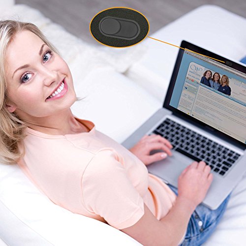 CloudValley Laptop Camera Cover Slide, Metal 0.023 Inch Ultra-Thin, 2 Pack | Web Webcam Cover for MacBook Pro / Air, Laptop, iMac, iPad, iPhone 8/7, PC Accessories, Privacy Protection, Black & White - color: Withe & Black