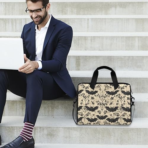 MNSRUU Laptop Bag for 15.6 inch Black Gothic Bats - color: Bat I13854
