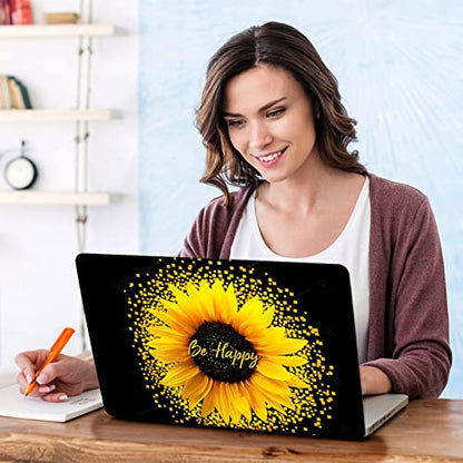 DINKY Laptop Skin Sticker Decal, 12" 13" 13.3" 14" 15" 15.4" 15.6 inch Laptop Universal Reusable Vinyl Skin Stickers Cover Art Decal Notebook PC Personalized Protector-Sunflower - color: Sunflower