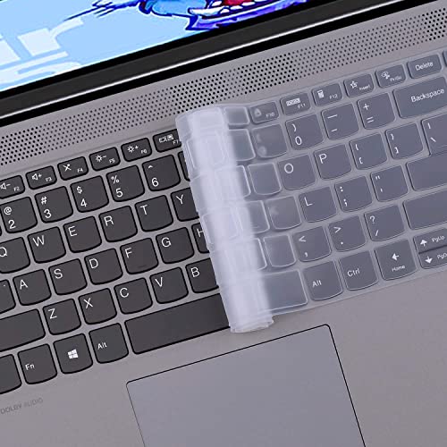 Keyboard Cover for Lenovo Yoga 7 7i 16", IdeaPad 1 1i 15.6",IdeaPad 3 5/IdeaPad 3i 5i 15.6 2026-2023, Ideapad Flex 5 5i 16",Ideapad Flex 5 15.6, Yoga Slim 7 15, Ideapad 7i 15.6,IdeaPad Slim 7 15.6 - color: Clear