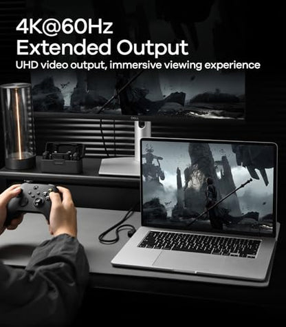 Aulumu M07 240W USB-C to USB-C Carbon Fiber Cable | USB 3.1 Gen2 10Gbps | 4K@60Hz Video Output Fast Charging | For iPhone 17/16/15 Pro Max, NVMe SSD, Galaxy S25/S24/S23 Ultra, MacBook Pro -Black 6.6FT - size: 6.6ft, style: Black - Carbon Fiber