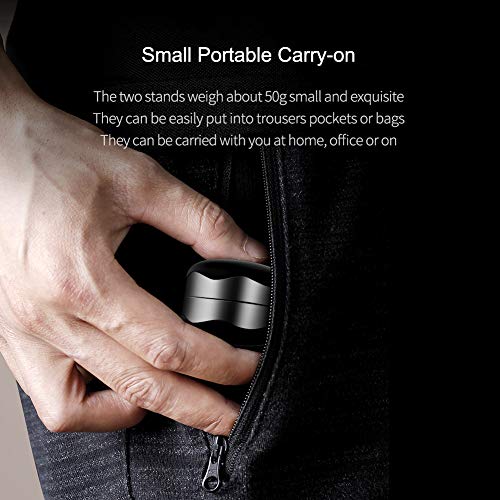 Laptop Cooling Pad, Hagibis Ergonomic Laptop Stand Small Invisible Cooler Ball Portable Magnetic Foot Heat for MacBook Pro Computer - color: Grey