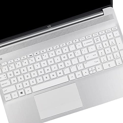 Keyboard Cover for 17.3" HP Laptop 17-by 17-by2053cl 17-by4633dx 17-by0061st 17-by0021dx, HP Envy 17m-ae011 17m-ae111 /17.3 hp 17-bs Series 17-bs010 17-bs020 17-bs019 17-bs049 /15.6" HP Envy X360 15 - color: White