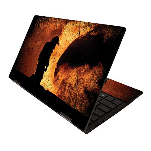 MightySkins Skin for HP Envy x360 13" (2020) - Fire Fighter | Protective, Durable, and Unique Vinyl Decal wrap Cover | Easy to Apply, Remove, and Change Styles | Made in The USA - color: Fire fighter