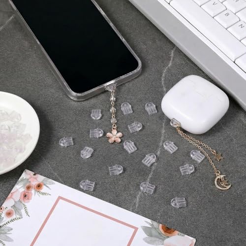 101pcs Cell Phone Dust Plug, Clear Charging Port Covers Anti Dust | Charging Port Plug Phone Dusts Plugs Protector Protective Dusts Plug for Phones Earphones Laptops Accesories
