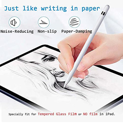 Soft Paperfeel Damping Tips Replacement Compatible with Apple Pencil 1st Gen & 2nd Gen, Noise Reducing Pen Nibs for iPad Pro(2 PCS) - style: 2 PCS (Model: 2B)