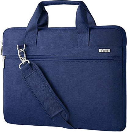 Voova Laptop Bag 15.6 Inch, 360° Protective Laptop Case Sleeve Compatible with MacBook Air 15 M2/M3/M4, MacBook Pro 15/16, 15-16” Lenovo Dell Hp, Waterproof Computer Bag Slim Briefcase, Blue - color: Blue, size: 14-15.6 inch