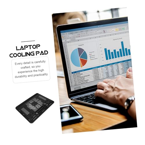 Ergonomic Laptop Cooling Pad with Silent LED Fans Ultra-Thin Computer Stand for Gaming and Office Laptops Quiet Cooler for Heat Dissipation