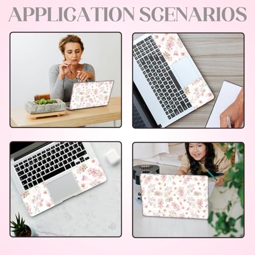 SUPERDANT Laptop Skin Sticker Bouquet Flower Laptop Decals Personalized Universal Notebook Computer Wrap Vinyl Skin Stickers Cover Art Decal Removable 12-15.6 Inch Waterproof Scratch-Resistant Gifts - style: Small Bouquet