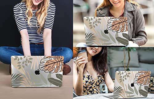 CISSOOK Compatible with MacBook Air 13.6 inch Case M2 M3 M4 M5 | A3449 A3240 A3113 A2681, 5in1 Set Hard Shell Case Keyboard Cover for MacBook Air 13 inch 2022 - 2026, Tropical - color: Air13.6inch-Morandi Tropical Palm
