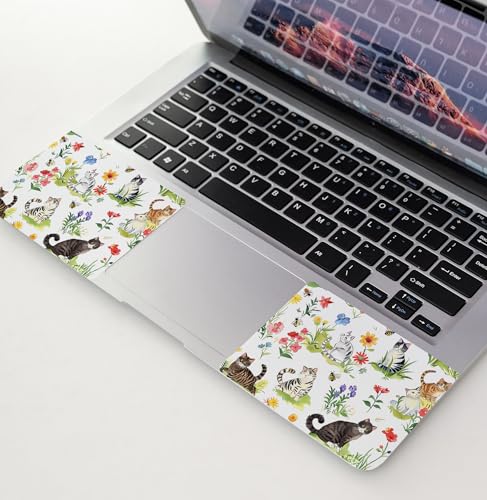 Laptop Skin Sticker 12.1 13 13.3 14 15 15.6 Inches Netbook Sticker Decal Reusable Universal Notebook PC Art Personalized Protector by AORTDES (AD-NEK-86 Garden Cat) - color: Garden Cat
