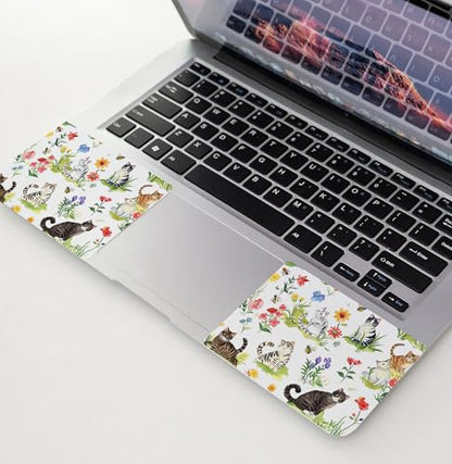 Laptop Skin Sticker 12.1 13 13.3 14 15 15.6 Inches Netbook Sticker Decal Reusable Universal Notebook PC Art Personalized Protector by AORTDES (AD-NEK-86 Garden Cat) - color: Garden Cat
