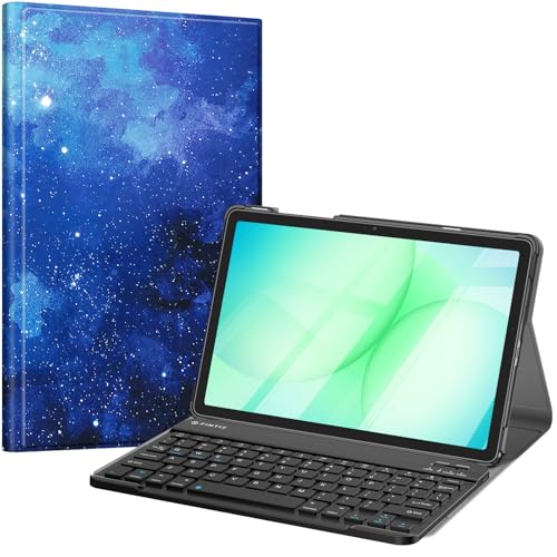 FINTIE Keyboard Case for Samsung Galaxy Tab A11 Plus/A9 Plus 11'', Starry | 3 Viewing Angles, Detachable Bluetooth Keyboard, Rechargeable Battery, Dual Protection, Work Study Travel Use - color: starry