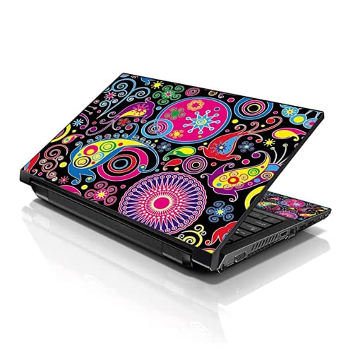 LSS 15 15.6 Inches Laptop Notebook Skin Sticker with 2 Wrist Pads - Reusable Cover Protector Vinyl Sticker Cover Decal Fits 13" - 16" HP Asus Acer Samsung - Art Design - color: Art Design, size: 13" - 16"