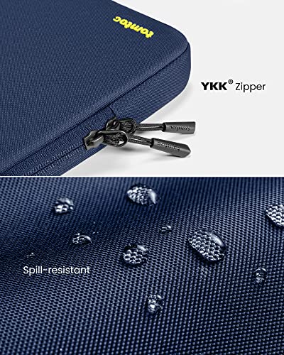 tomtoc 360° Protective Laptop Bag for 15.6" HP Lenovo Acer ASUS Dell Laptop | Water-Resistant Notebook Sleeve Case Fits HP EliteBook/ProBook, Lenovo Legion/Yoga/ThinkPad/ThinkBook/IdeaPad 15.6" Laptop - color: Navy Blue, size: 15.6-16.2 Inch