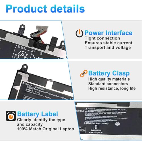 WP03XL M73466-005 Battery for HP EliteBook 830 835 840 845 860 865 G9 G10 EliteBook x360 1040 G9 G10 ZBook Firefly 14 Mobile Workstation Series HSTNN-OB2J M73466-005 M64305-421 - size: 8.66*4.13*0.31inch WP03XL
