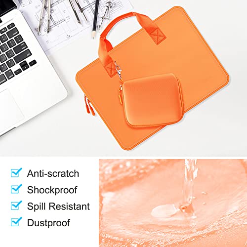 Hseok Laptop Sleeve 13.3-14 inch Case with Small Pouch, Neoprene Computer Bag Compatible with MacBook Neo/Pro 14 M5/M4/M3/M2/M1, Mac Air/Pro 13.3, XPS 14 and Most 13-14 inch Notebooks,O02G01 - color: O02g01, size: 13"-14"