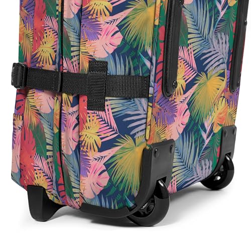 EASTPAK Tranverz L – 121L Large Soft Sided Checked Luggage, Dual Compartments, TSA Lock, Compression Straps & Smooth Inline Wheels, Brize Retro Navy - color: Brize Retro Navy, size: 121 Liter Checked Bag