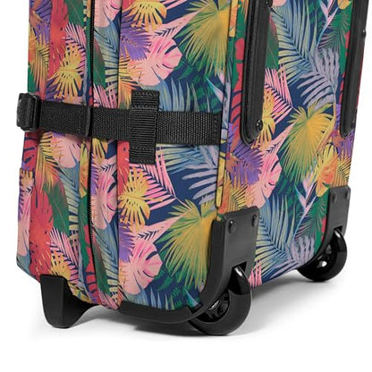 EASTPAK Tranverz L – 121L Large Soft Sided Checked Luggage, Dual Compartments, TSA Lock, Compression Straps & Smooth Inline Wheels, Brize Retro Navy - color: Brize Retro Navy, size: 121 Liter Checked Bag