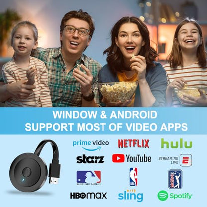 4K Wireless HDMI Display Adapter, SOCLLLife Screen Mirroring Dongle for i-Phone, i-Pad, Android, Windows, Laptop to HDTV/Projector/Monitor, Support Airplay, Miracast, DLNA for Casting Video & Audio