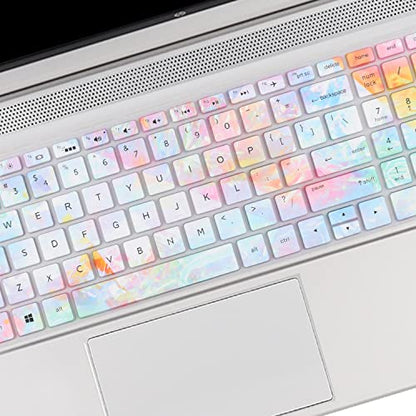 Keyboard Cover for 15.6 17.3 HP Laptop 15-by 15-dw/ef 17-by 15-dy5399nr 15-dy2792wm 15-dy1023dx 15-dy2795wm 15-dy2091wm 15-dy2005tg 15-dy2132wm dy2152wm 15-dy0700tg 15-dy1043dx 15-dy2031nr 15-dy2072dx - color: colors