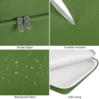 DOMISO 360 Protective Laptop Sleeve 14 inch Laptop Case with Handle Computer Carrying Case for MacBook Pro 14 inch M4 M3 M2 M1 Chip Pro,Green - color: Green, size: 14 inch