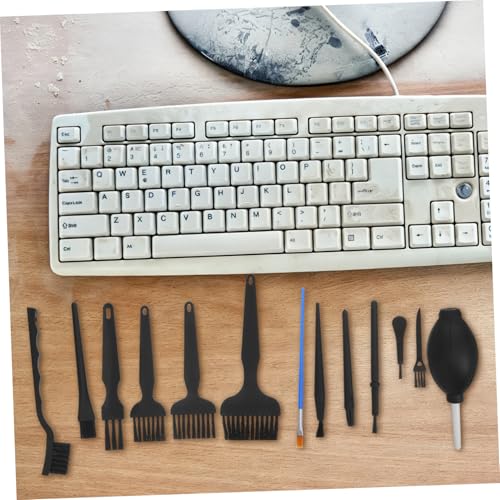 Anti-Static Electronics Cleaning Brush Set 13pcs (12 Brushes + Air Blower) for Computer Keyboard, Circuit Board, Industrial Fan, and Laptop Dust Removal