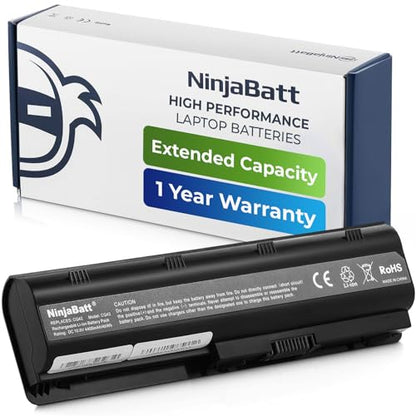 NinjaBatt Battery for HP 593553-001 636631-001 MU06 MU09 593554-001, HP Pavilion dm4 g4 g6 g7 DV3-4000 DV5-2000 DV6-3000 DV7-6000, Compaq Presario CQ42 CQ56 CQ57 CQ62 - High Performance - size: HP MU06 MU09
