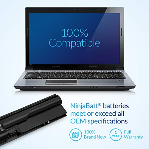 NinjaBatt Battery for HP ProBook 4540S 4530S 4440S 4430S 633805-001 | Fits 6460B PR06 PR09 HSTNN-DB2R HSTNN-IB2R HSTNN-LB2R HSTNN-OB2R 633809-001 633733-241 4730S – 6 cells 4400mAh 10.8V - size: HP 4540S 4530S 4440S