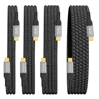 4-Pack(2FT+3.3FT+6.6FT+10FT) USB-c Cables,20Gbps Data Charging Cable,100W USB 3.2 Gen 2 High Speed, 4K Video Monitor Cord, USBC Display Cable Compatible with Thunderbolt 4/3 - size: 2FT+3.3FT+6.6FT+10FT