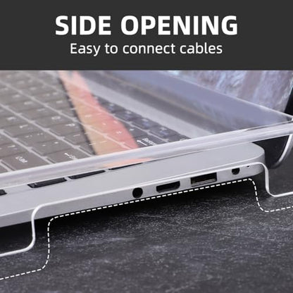 UKCOCO Acrylic Keyboard Cover Transparent Keyboard Protector for Desktop and Laptop Waterproof Dust Hood Clear Cover for 13.77 X 9.84 X 1.18 in Accessories - size: 35.00X25.00X3.00CM