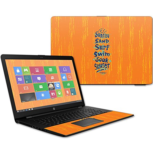 MightySkins Skin Compatible with HP 17t Laptop 17.3" (2017) - Beach Recipe | Protective, Durable, and Unique Vinyl Decal wrap Cover | Easy to Apply, Remove, and Change Styles | Made in The USA - color: Beach Recipe