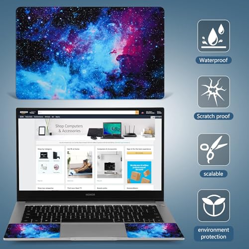 Laptop Notebook Skin Sticker Cover Decal Fits 12 13 13.3 14 15 15.4 15.6 inch Laptop Protector Notebook PC | Easy to Apply, Remove and Change Styles (Galaxy) - color: Galaxy