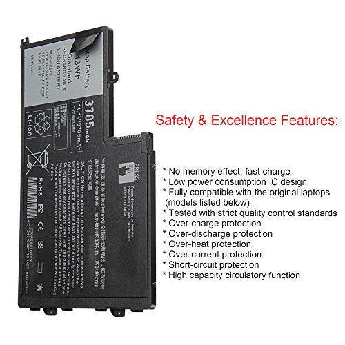 43Wh TRHFF Laptop Battery for DELL Inspiron 14 5442 14 5443 14 5445 14 5447 14 5448 14 5457 15 5542 15 5543 15 5545 15 5547 15 5548 15 5557 DELL Latitude 3450 3550 0PD19 1V2F6 P39F P49G P51G 7P3X9 - size: 12.19*7.27*0.24inch 5547